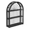 Hello Honey® Black Arched Bamboo & Wood Wall Shelf